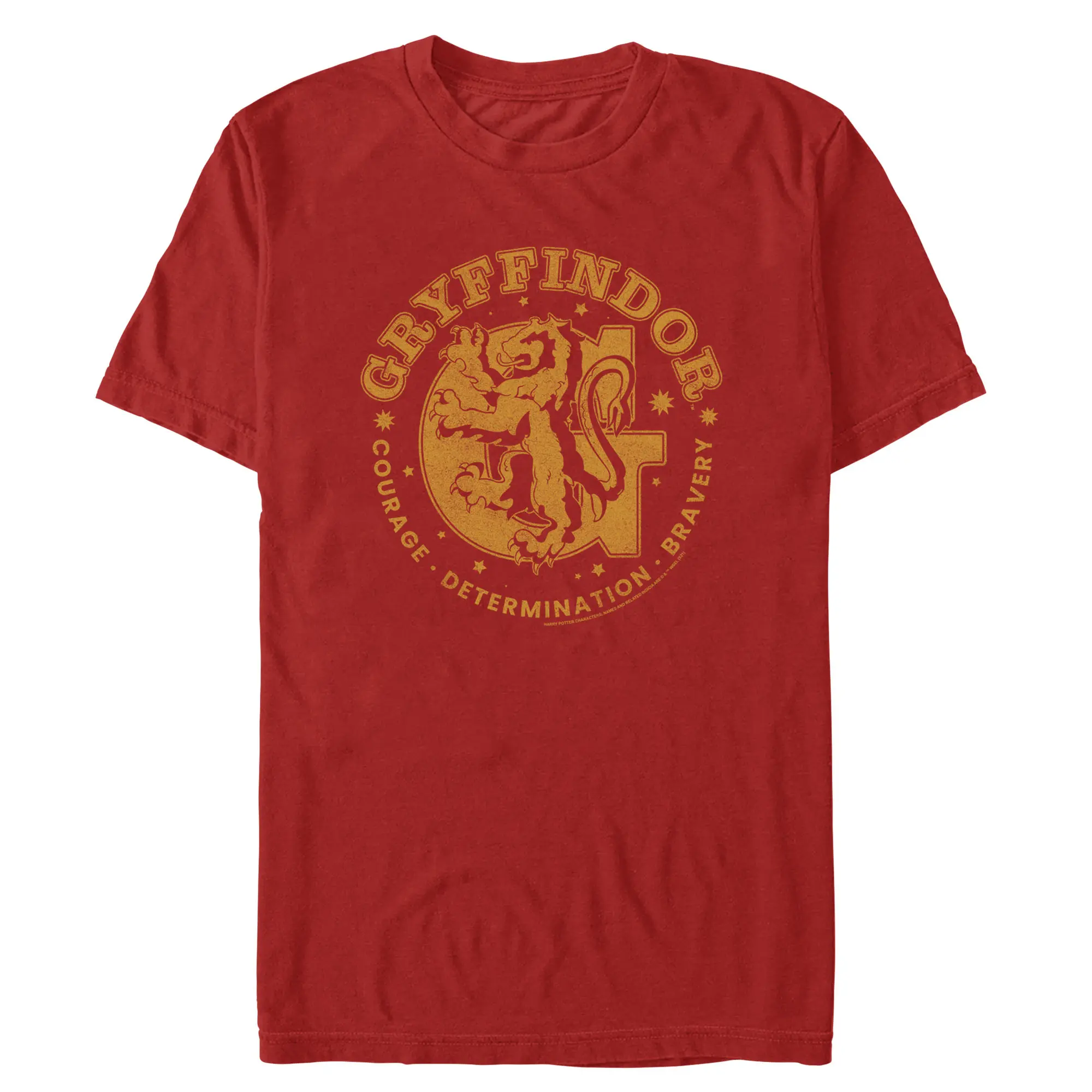 Men's Harry Potter Gryffindor Courage, Determination, and Bravery T-Shirt
