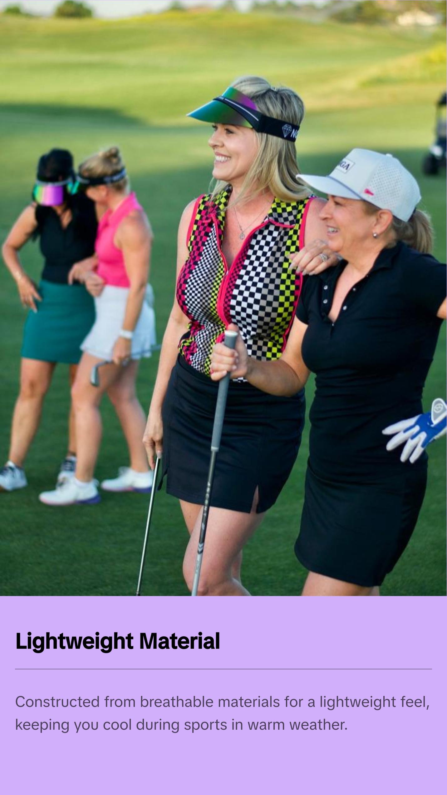 No Girls Allowed (NGA) "Brilliant Swing" Visor in Pink Holographic Mirror