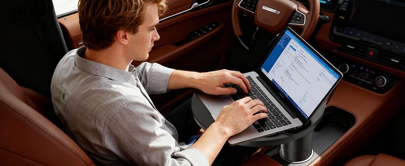 FLORICH All-in-One Car Organizer: Big Cup Holder Expander & 360° Rotating Tray. Universal Steering Wheel Mount Desk Car Tray for Food, Laptop, Drinks. Fits Auto Center Console. Big Cup Holder Expander for Car，Car Cup Holder