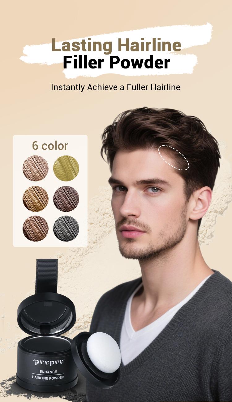 PVVPVV Hairline Powder | BUY 1 GET 1 FREE + Free Brush | Sweatproof Puff Design, Instant Confidence