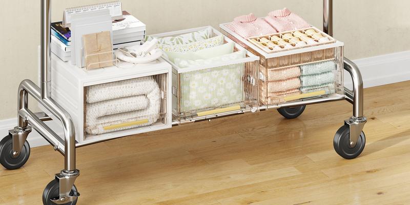 Raybee Heavy Duty Clothes Rack Load 450 LBS, Clothing Racks for Hanging Clothes Rolling Garment Rack with Wheels & Shelf, Portable & Adjustable Chrome [Black Friday]