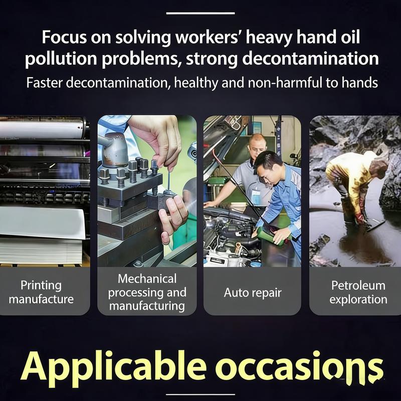 Industrial Oil Stain Handwashing Powder 21 oz Bag Powerful Grease & Dirt Removal Gentle on Skin Non-Irritating