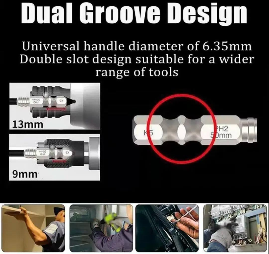 6-piece set-K5 impact-resistant and non-slip cross bit set, strong magnetism, high hardness hand drill screw cutter hexagonal handle bit set 6-piece set-K5 impact-resistant and non-slip cross bit set, strong magnetism, high hardness hand drill screw cutter hexagonal handle bit set