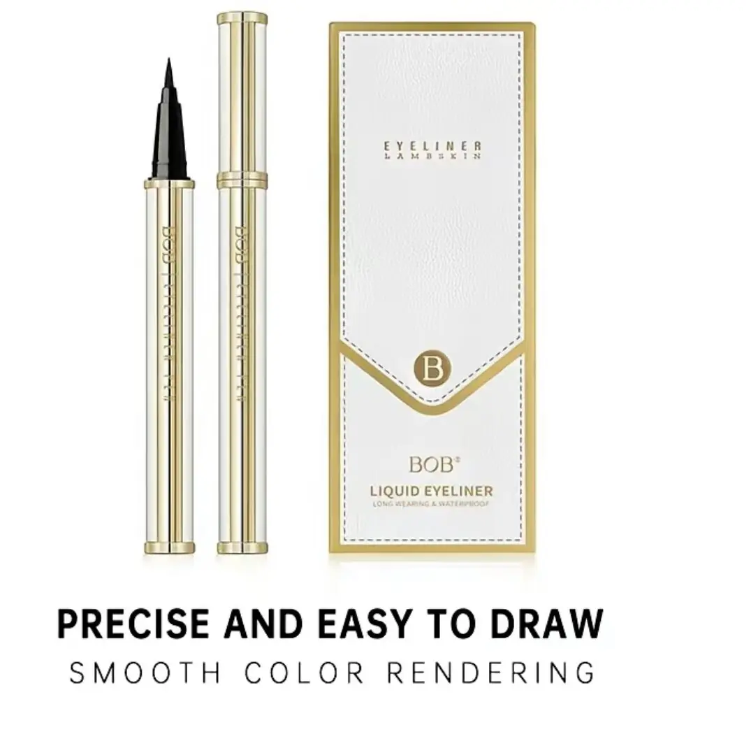 Waterproof Lambskin Eyeliner Pen - Resistant to smudges, with a long-lasting, smooth and thick tip, perfect for creating clear eye makeup, suitable for all-day wear and for beginners - Women's daily makeup tools, cosmetics and professional beauty products