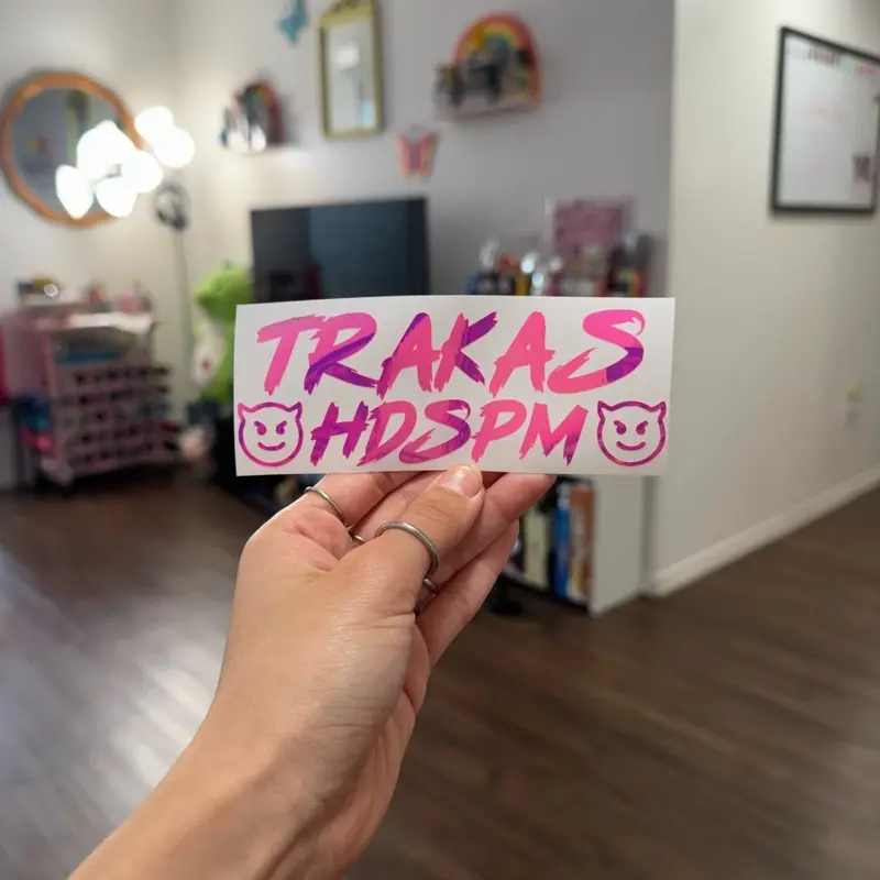 Trakas HDSPM Car Decal Water Bottle Decal Window Decal Car Sticker Laptop Window Glass