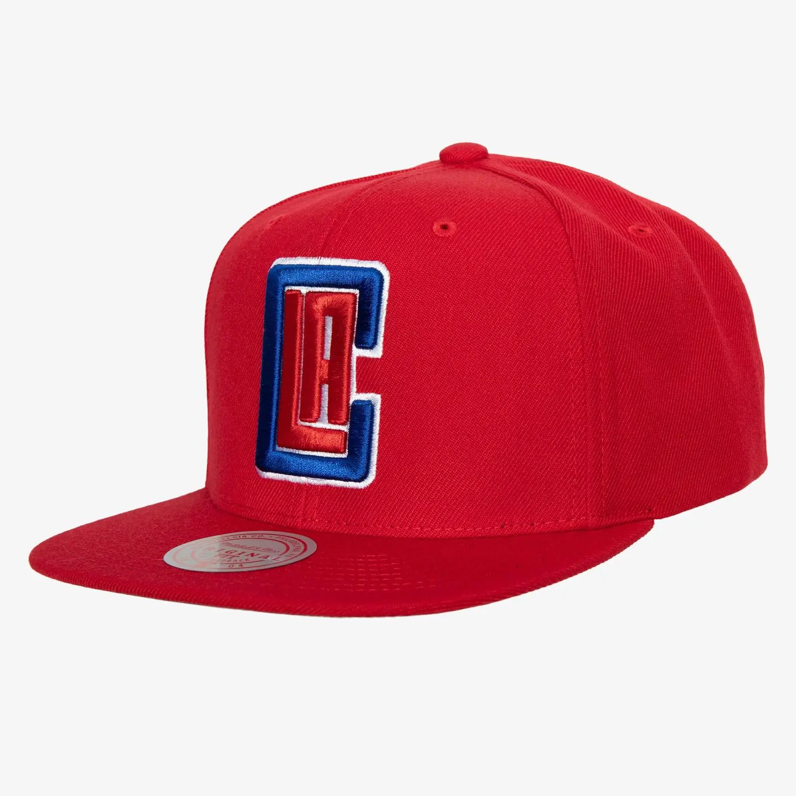 LA Clippers Red Team Ground 2.0 Casual Cotton Graphic Snapback Hat, Regular Fit with Team Logo