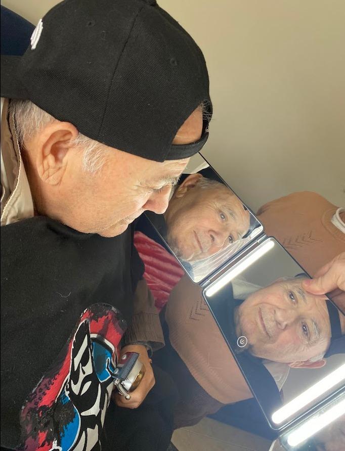 LIPFI'S 360 Barber Mirror – 3 Way Mirror for Self Hair Cutting, Adjustable Trifold Barber Mirror, 3 Sided Tri Fold Self Haircut System for Men & Women Braiding, Professional Mirror for Fades, Lineups, Tapers & Grooming, Folding Mirror for Home & Barbers