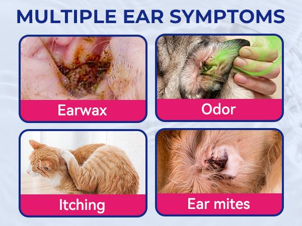 Wellix Ear Cleaner for Dogs & Cats – Honeysuckle Itch & Odor Relief, 120ml