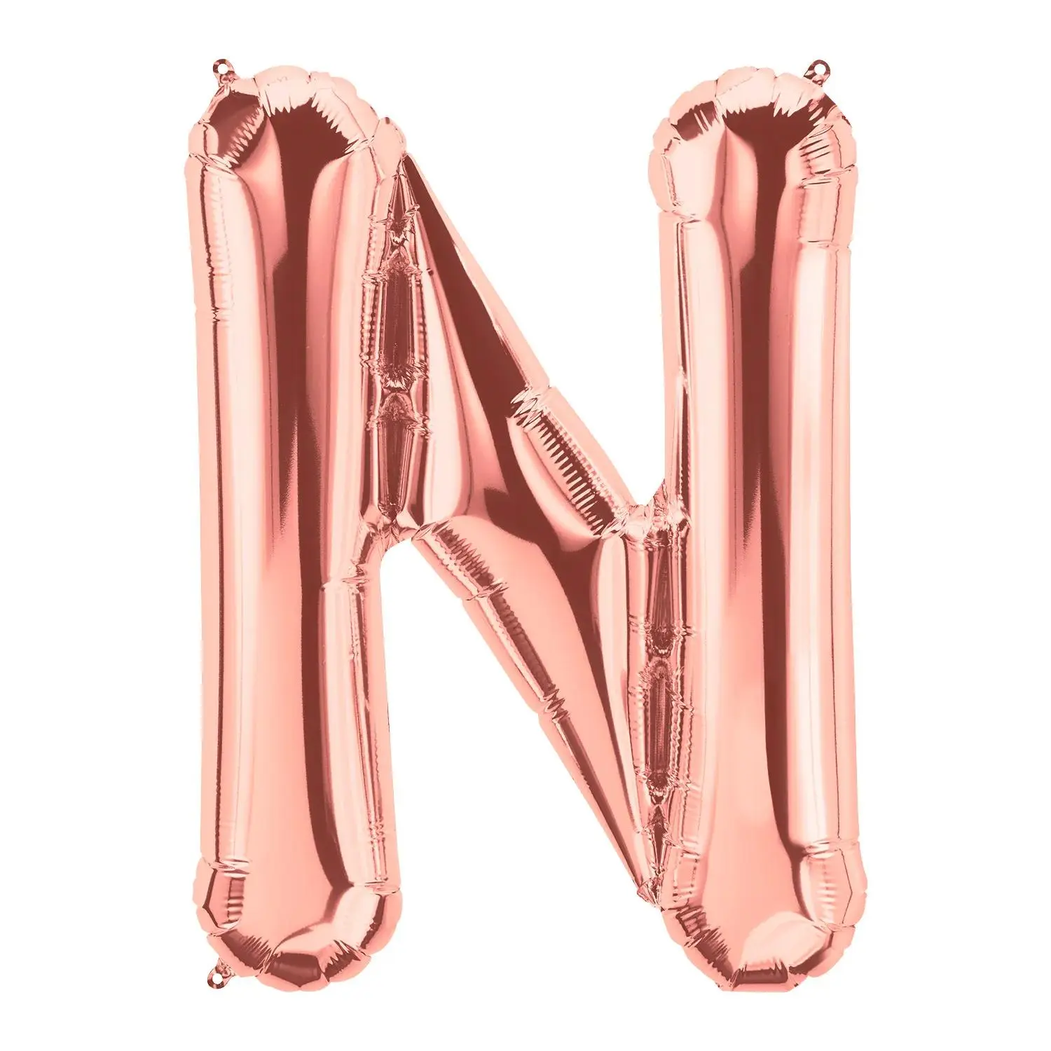 Glamorous 34in Alphabet Shape N-Style Rose Gold Letter Mylar Balloon, for Birthday, Anniversary, Wedding Festive Party Supplies