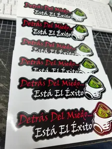 Detras Del Miedo, Esta El Exito Vinyl Car Sticker Adhesive Decal Easy Application Quick Customization