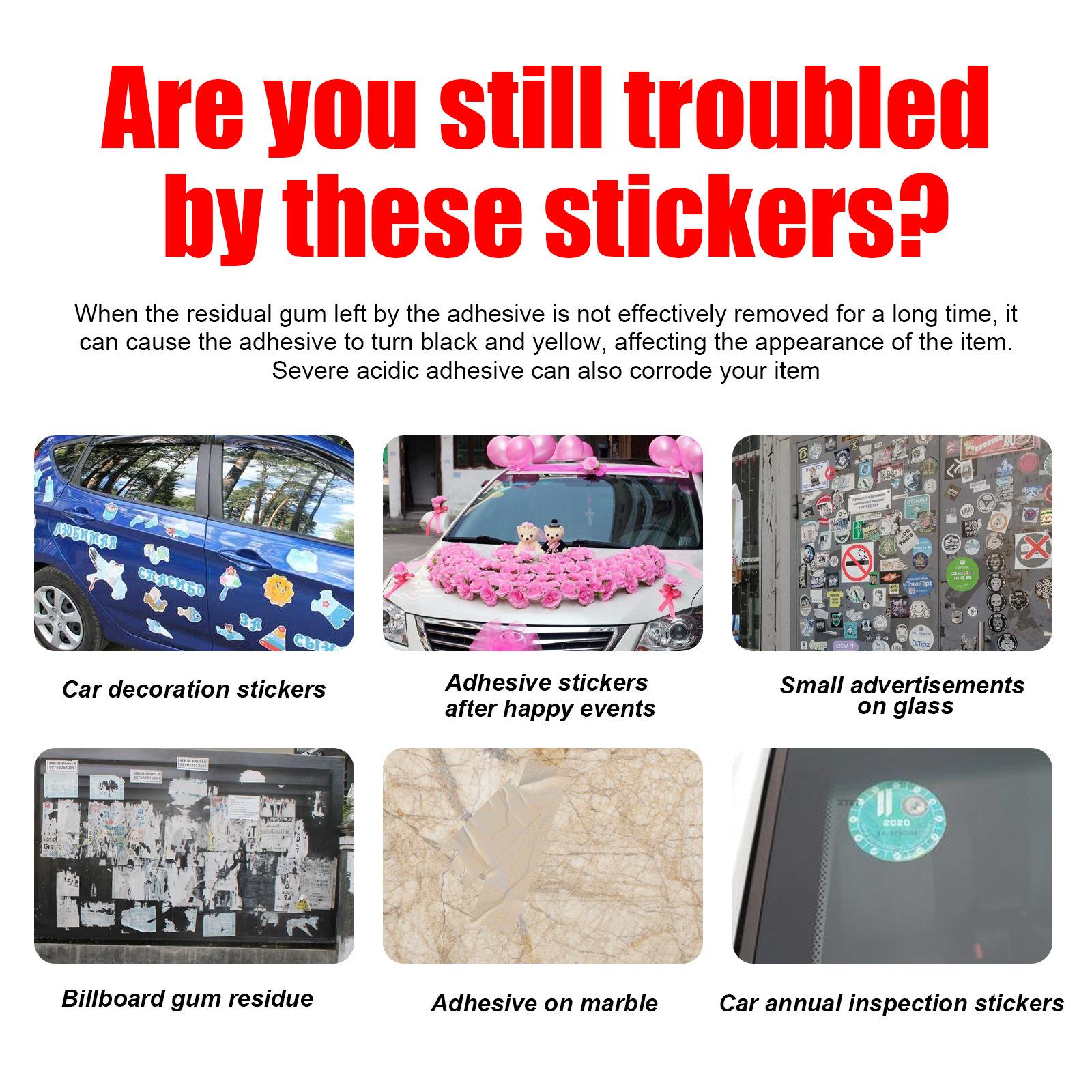 JAKEHOE Multi-Purpose Adhesive Remover | Removes Sticker, Tape & Double-Sided Glue Residue | Safe for Daily Car Use