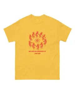 "We are all children of the sun" kokopelli unisex classic tee