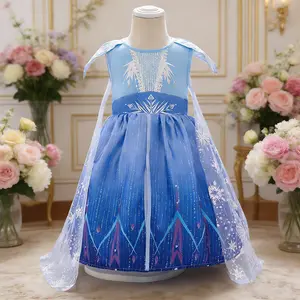 1730 Baby snowflake capes Cartoon character costumes themed parties birthday parties emcee outfits runway gowns piano dresses girls' ball gowns children's cocktail dresses