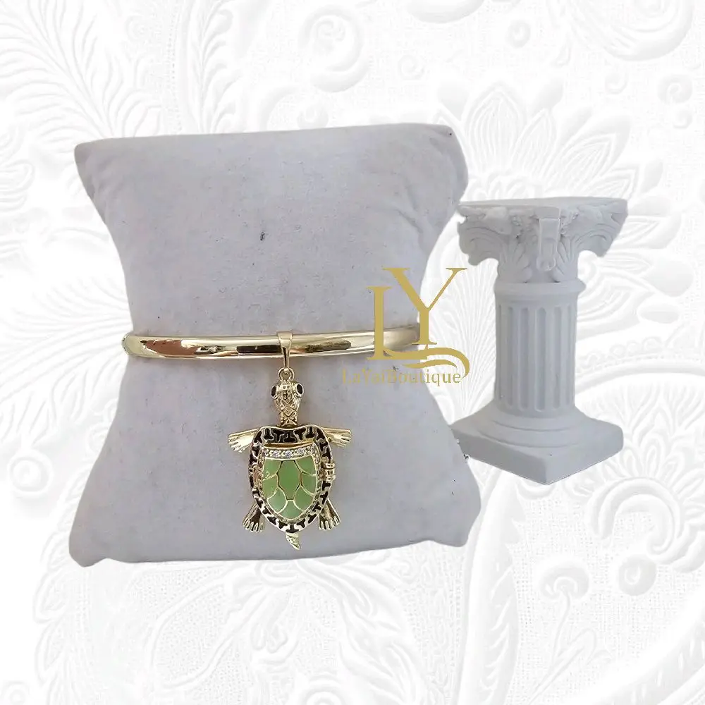 LaYaiBoutique #1468 Turtle bangle 14k gold plated high quality