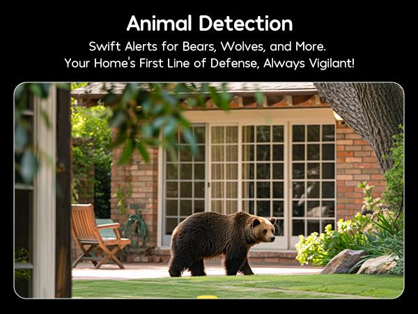 Winees Smart Cameras for Home/ Pets Security, Wired 2K Wi-Fi Camera for Indoor/Outdoor, AI Alarm Detection, Color Night Vision, 2-Way Audio, 2.4G