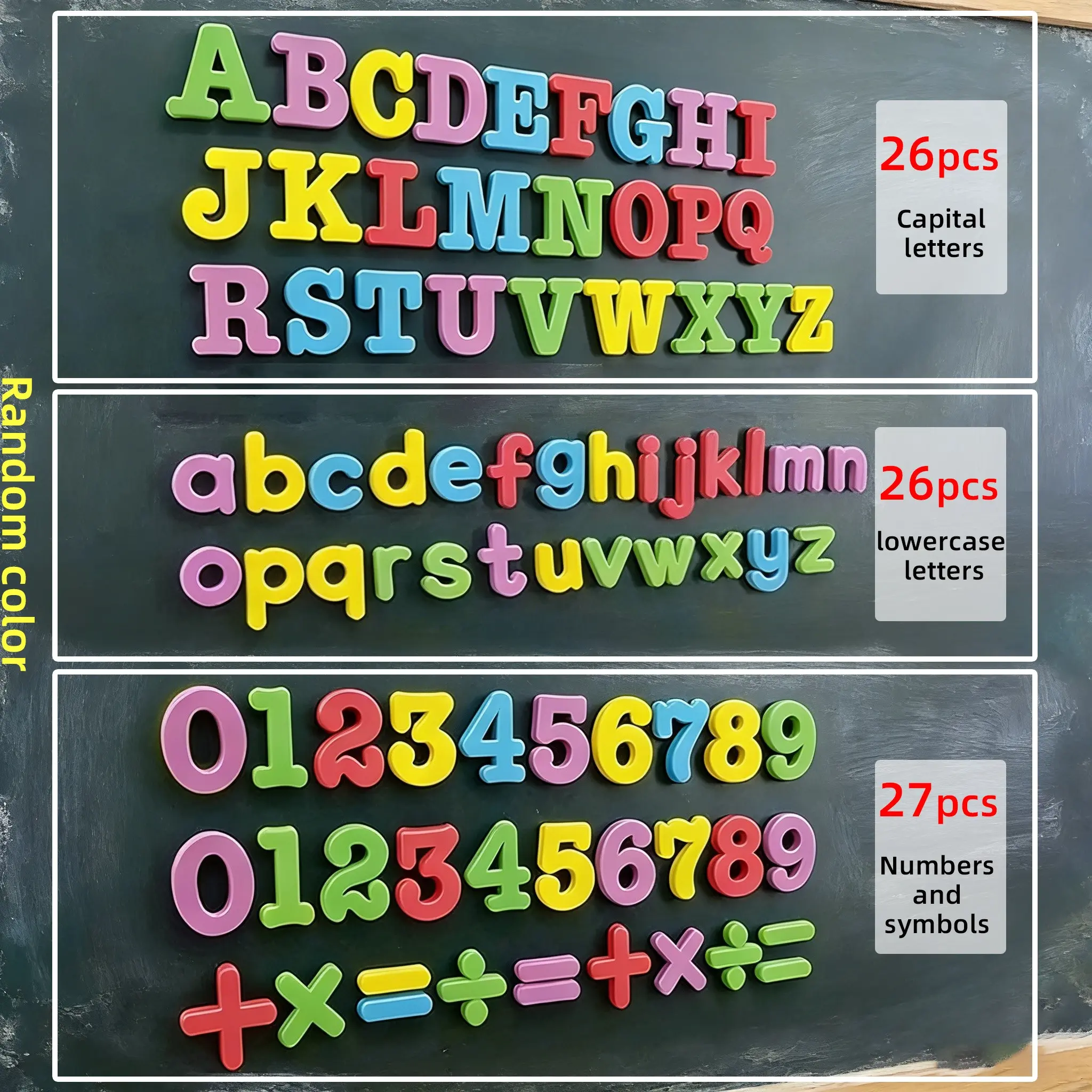 Magnetic Alphabet & Number Stickers, 1 Set Educational Magnetic Stickers for Kids, Alphabet Fridge Magnets, Letter and Number Learning Toys for Kids, Fridge Decor, Magnetic Item