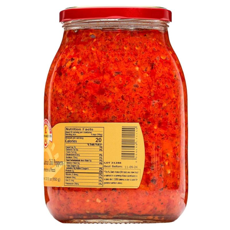 TuttoCalabria Crushed Hot Chili Peppers – 33.5 oz (950 g)