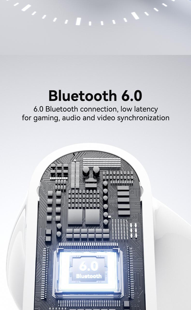 MINISO MS109 Bluetooth 6.0 Earphones High Fidelity, In Ear Earbuds,Waterproof Wireless Earphones | Suitable for Office, Sports, Study and Audio Calls | Built-in Microphone | Gaming Bluetooth Earphones