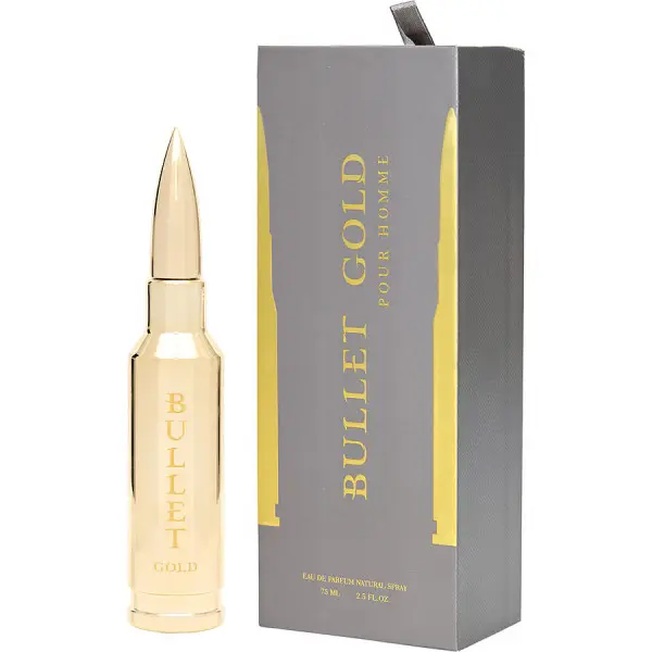 Bharara Beauty Bullet Gold EDP - 75ml Sweet-Spicy Male Fragrance, Unique Gifts for Man, Single Item
