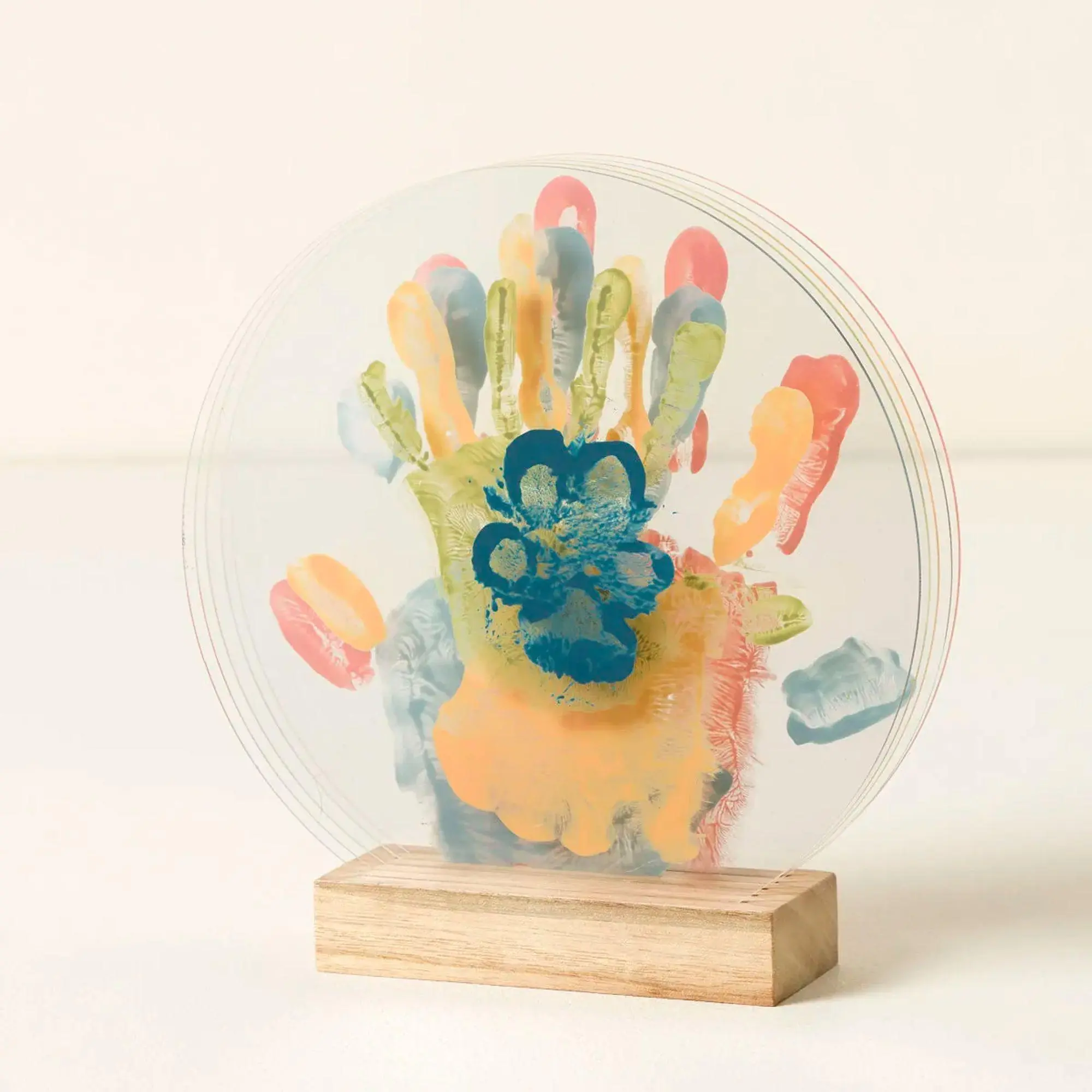 Layers of Love Family Handprint Kit, Personalized Prints Craft Kit for DIY Scrapbooking, Plexiglass Layered Display, 1-of-a-Kind Display Toy Layers of Love Family Handprint Kit, Personalized Prints Craft Kit for DIY Scrapbooking, Plexiglass Layered Display, 1-of-a-Kind Display Toy