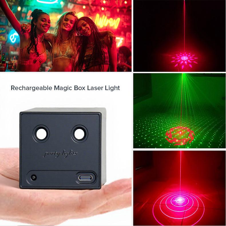 RGB Disco Party Light – Rechargeable & Portable, Perfect for Home, Party & Dance Floor，Outdoor Light