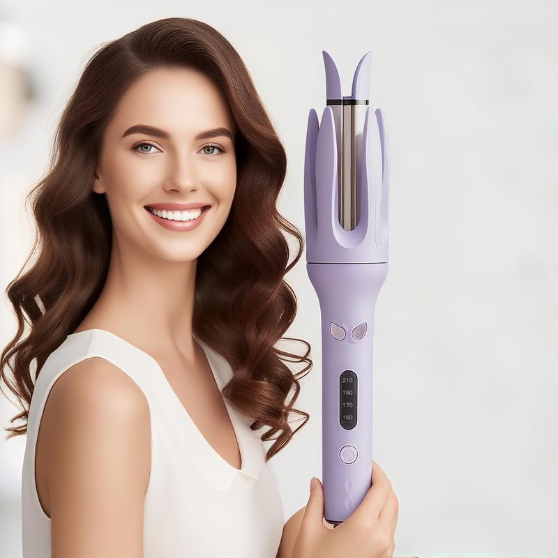 Automatic Curling Stick, 28mm Hair Curler, Negative Ion Automatic Hair Hair Curl Wand, 4 Modes Temperatures Rotating Curling Iron for Women, Hair Styling Tools for Home, Automatic Hair Curling Iron,gifts for mother