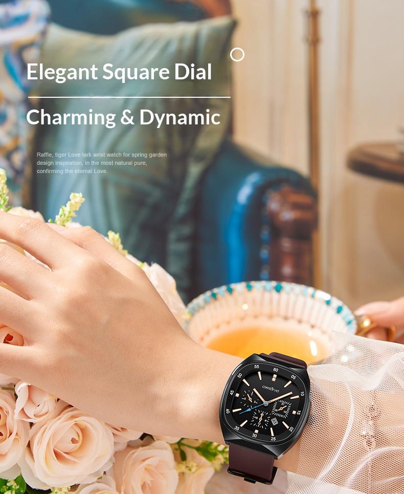 Elegant and high-quality quartz watch suitable for both men and women, with a multifunctional luminous dial, calendar, second hand, waterproof function, suitable for various occasions, super fast logistics, perfect Christmas gift