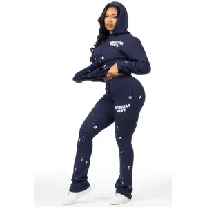 Jhalana Navy Stacked Track Set