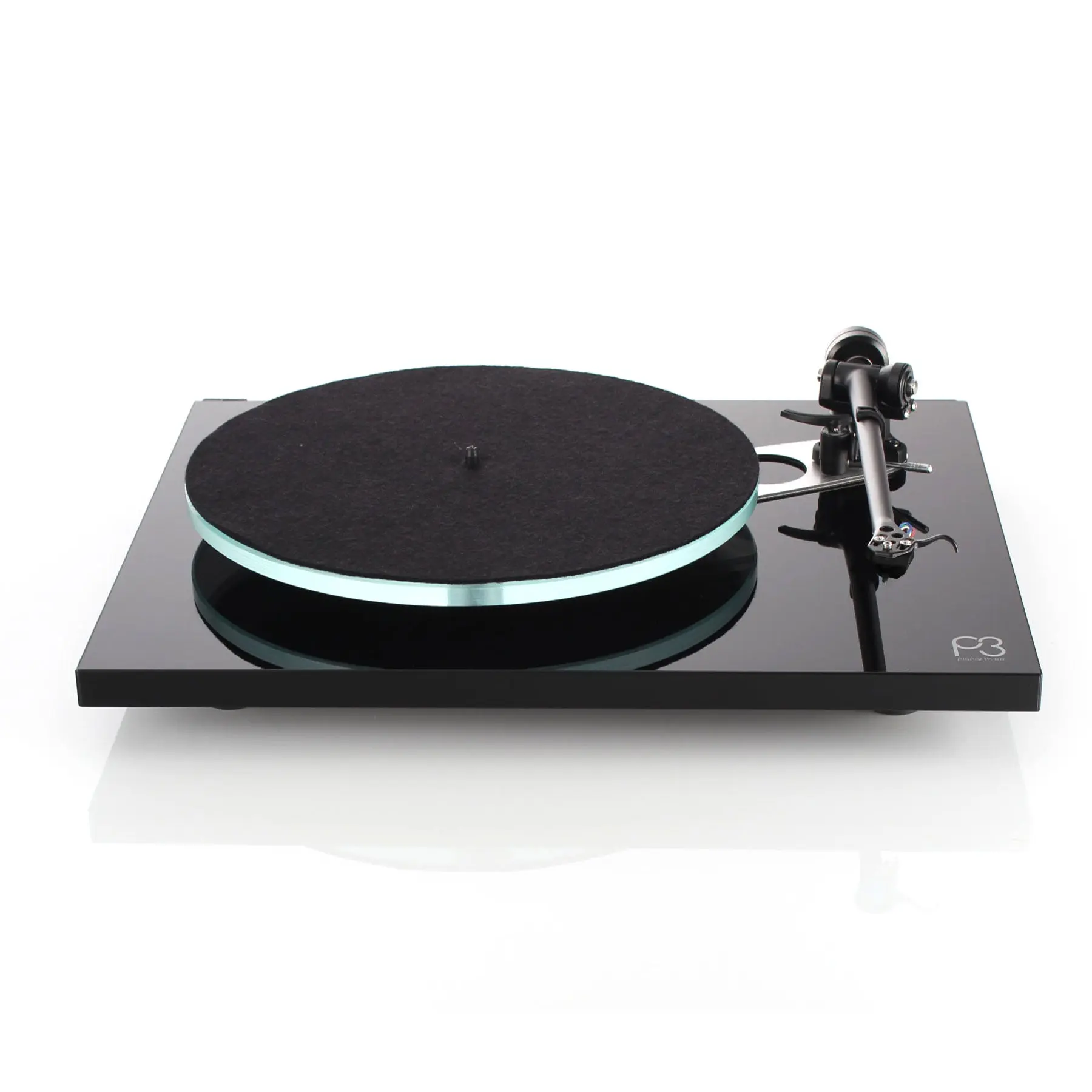 Rega Planar 3 Fully Manual Turntable - Audiophile-Grade, Manual Control, RCA Compatible, Float Glass Platter, Tonearm, Cartridge, MDF Wood, 13 Lb / 6 Kg, Additional Design Improvements, 12Mm Optiwhite Float Glass Platter