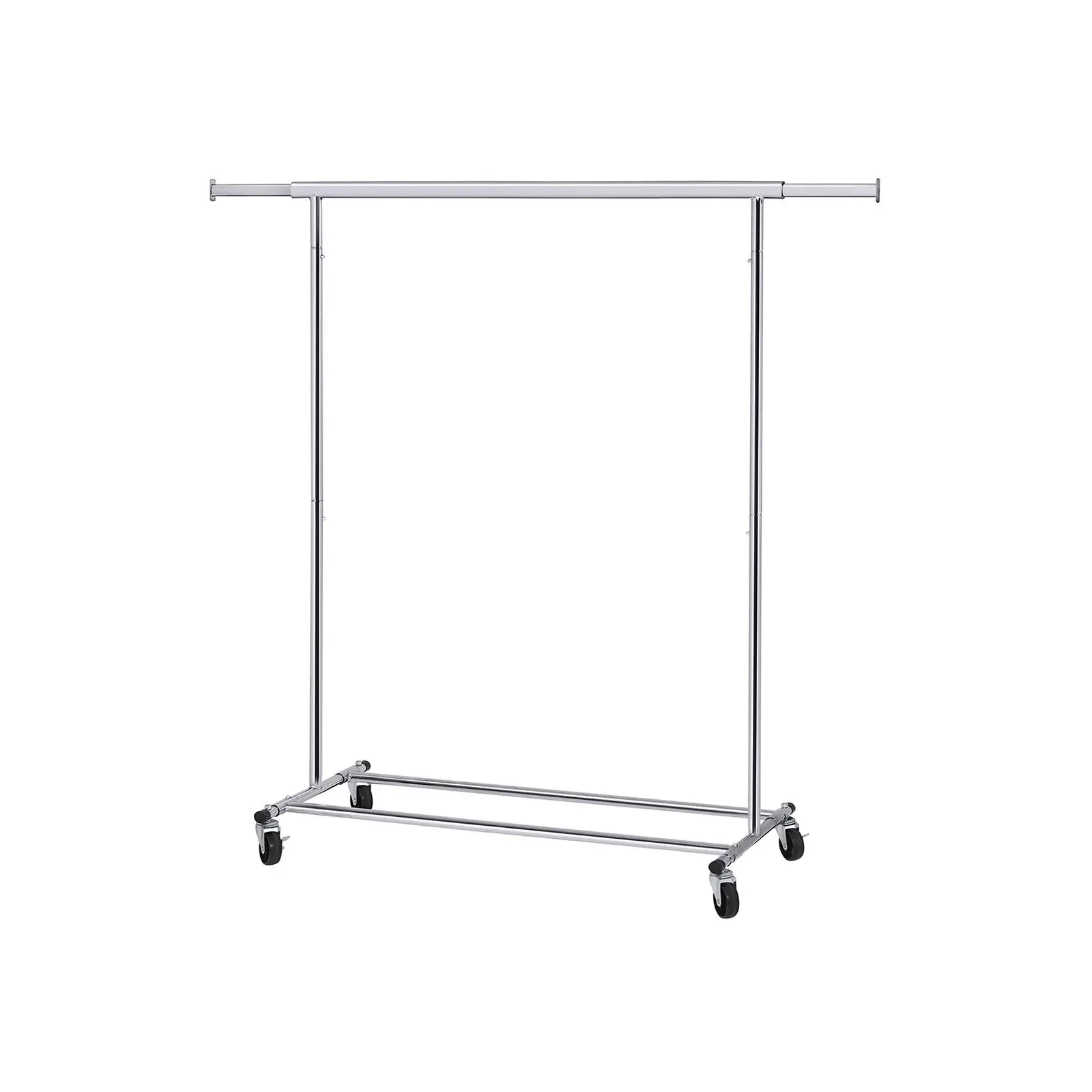 SONGMICS Clothes Rack with Extendable Hanging Rail on Wheels