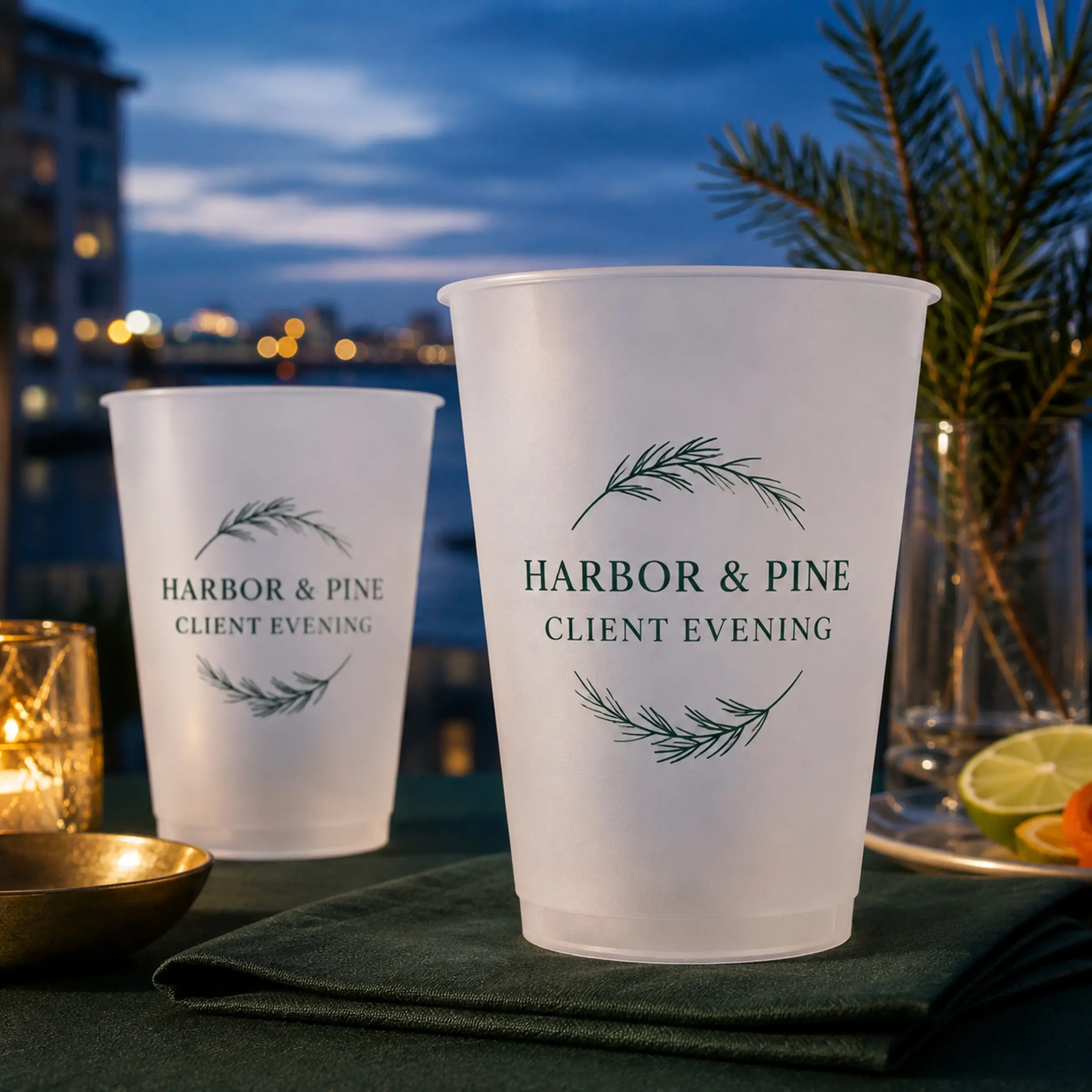 Custom Client Appreciation Event Cups, Personalized Business Reception Drinkware, Made to Order