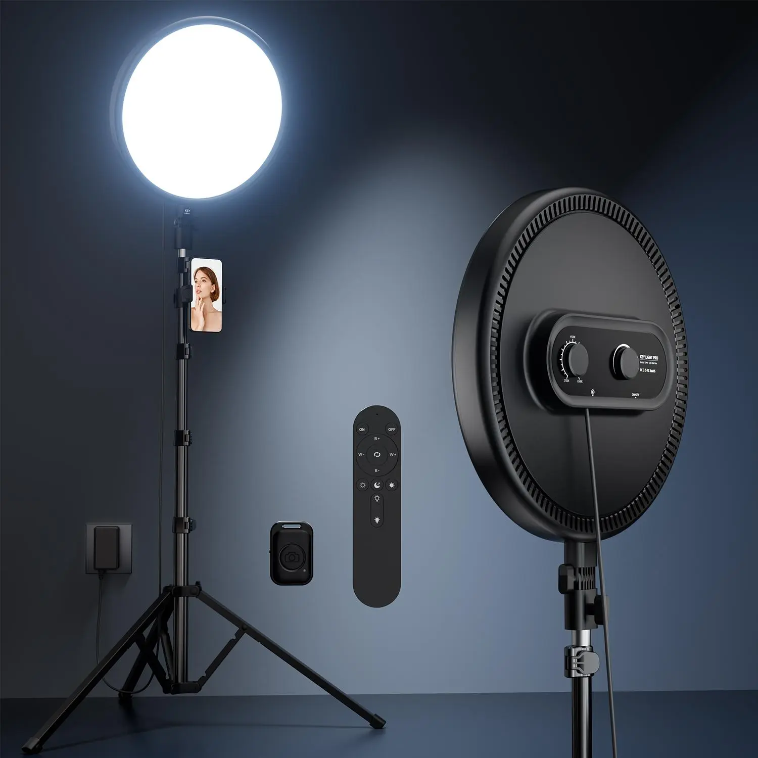 Weilisi Large Ring Light with 72" Tripod Stand, 6500K Full-Screen Selfie Ring Light for Live Stream, YouTube, TikTok, Video Recording, Photography, Portable Ring Light Tripod for iPhone/Phone with Remote