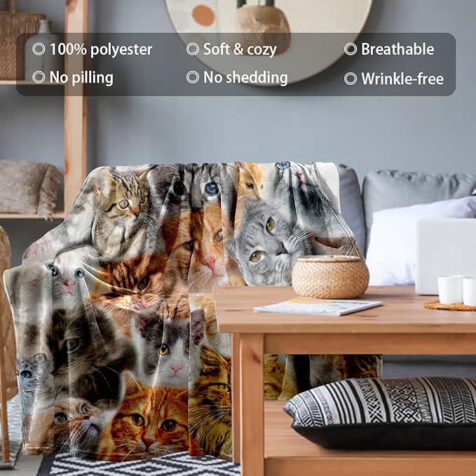 Chicken Pattern Patchwork Throw Blanket, Colorful Country-style Quilted Rooster Design Soft Cozy Blanket for Sofa, Bed, Living Room Decor