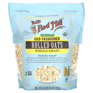 Bob's Red Mill Organic Old Fashioned Rolled Oats, Whole Grain, 32 oz (907 g)