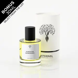 Eternal Perfume Oils – Fireside Memories Perfume Oil for Men & Women, 50ml with Bonus 30ml Bottle of Your Choice