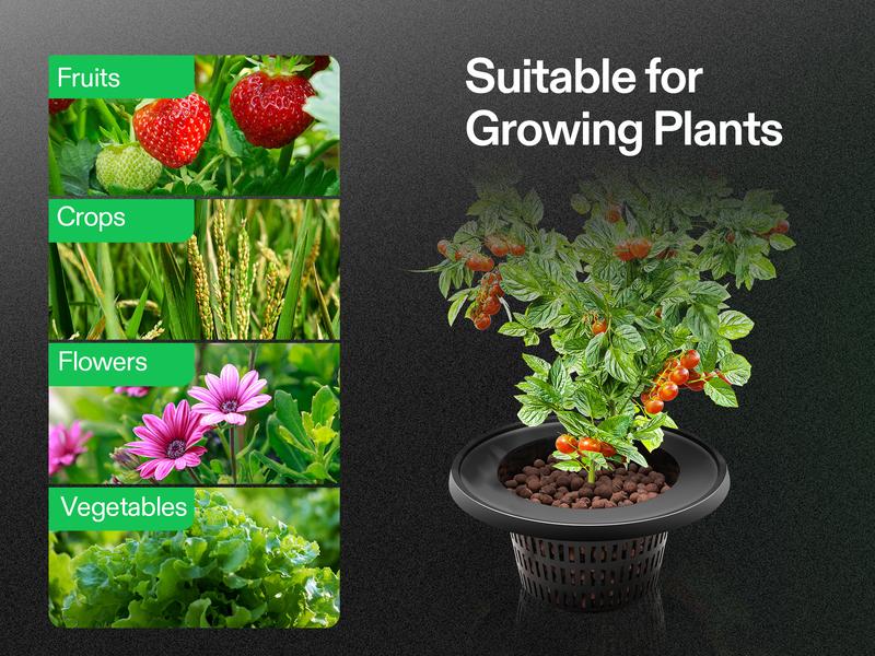 VIVOSUN DWC Hydroponics Grow System with Top Drip Kit, 5-Gallon Deep Water Culture, Recirculating Drip Garden System with Multi-Purpose Air Hose, Air Pump, and Air Stone (2 Buckets + Top Drip Kit)