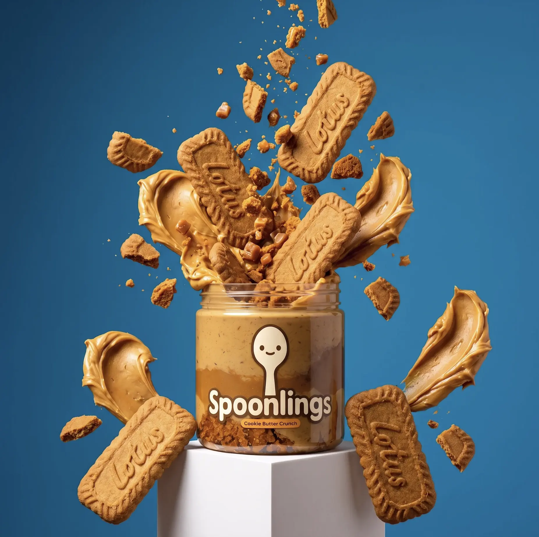 Cookie Butter Crunch Dubai Pistachio Dip by Spoonlings - Biscoff & Pistachio Dessert Spread, 16oz