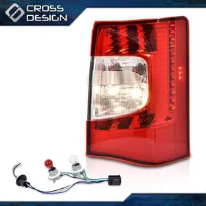 CROSSDESIGN LED Tail Light w/ bulbs Passenger Side Fit For 2011-2016 Chrysler Town & Country
