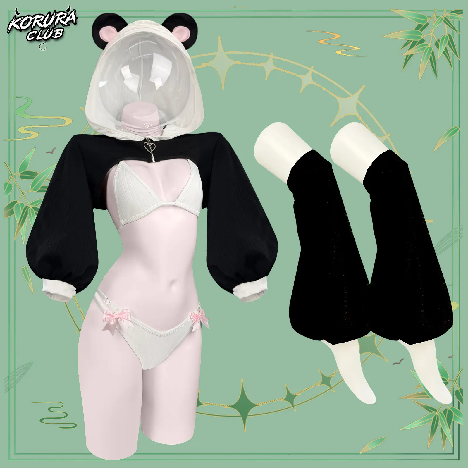 KORURACLUB Cute Panda Cosplay Costume KO136 tiktokshopspringglowup