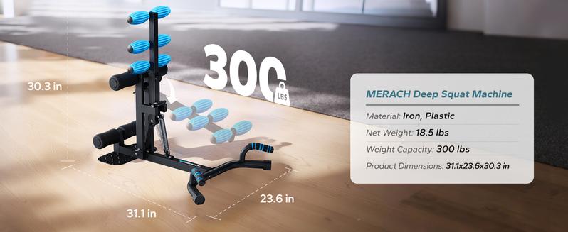 MERACH Deep Squat Machine, Adjustable GlutesMachine for Home Gym Workout Training, Sit UpMachine for Abs, Abdominal bench, Push Up  LoveMyHome,  TikTokShopBlackFriday