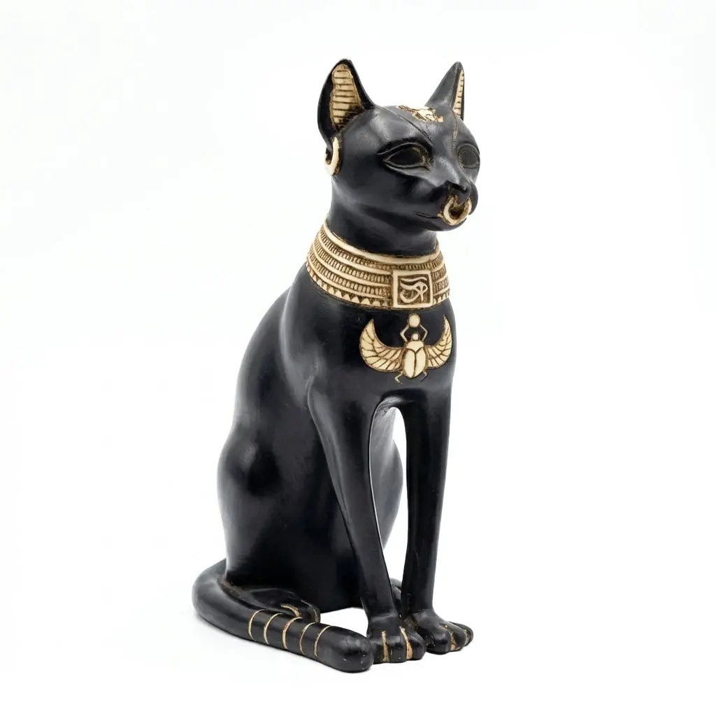Bastet Statue — 5½” Egyptian Cat Goddess Figure