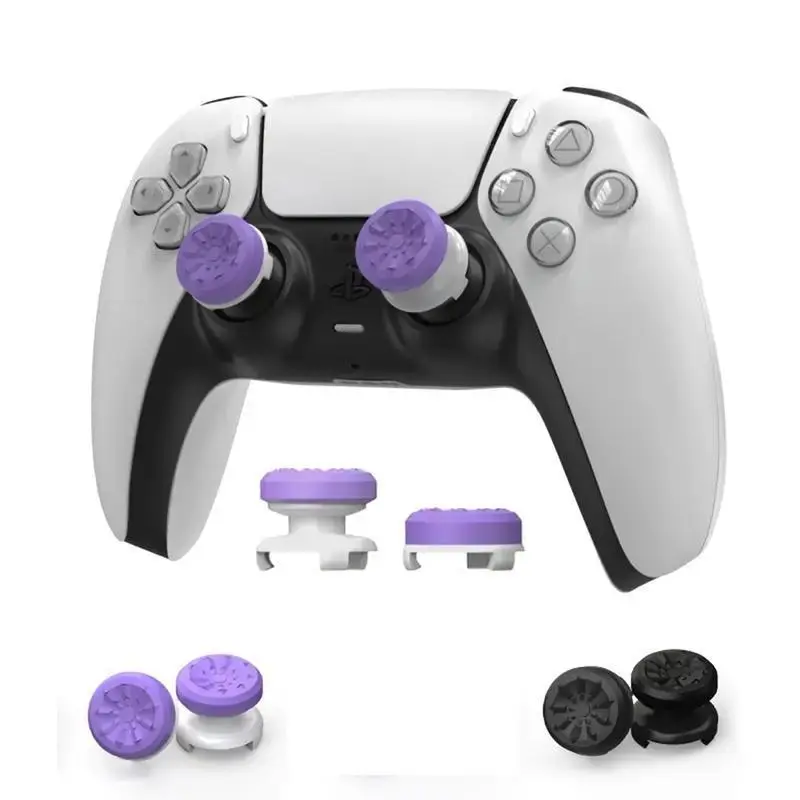 Professional Thumb Grips Joystick Cap Analog Stick Cover, Thumbsticks Grips for PS5/PS4, XBOX, 2 Thumbsticks - 1 High-Rise, 1 Mid-Rise grips