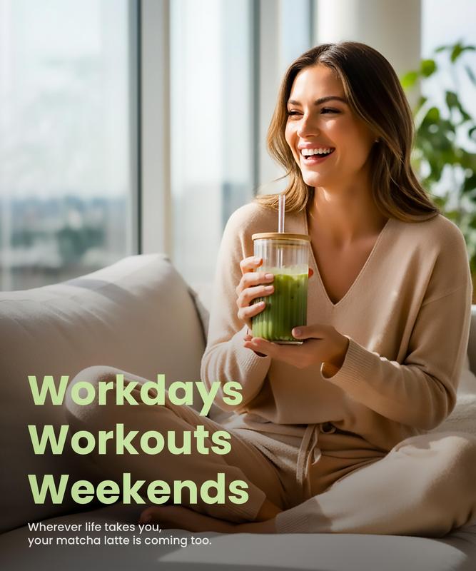 Liquid Matcha Concentrate, Matcha Latte in 5 seconds, Coffee Substitute for Focus & Energy