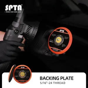 SPTA 5" 6" Sanding Pad Backing Plate for DA Polisher 125mm 150mm Self Adhesive Back Plate with Heat Emission Holes