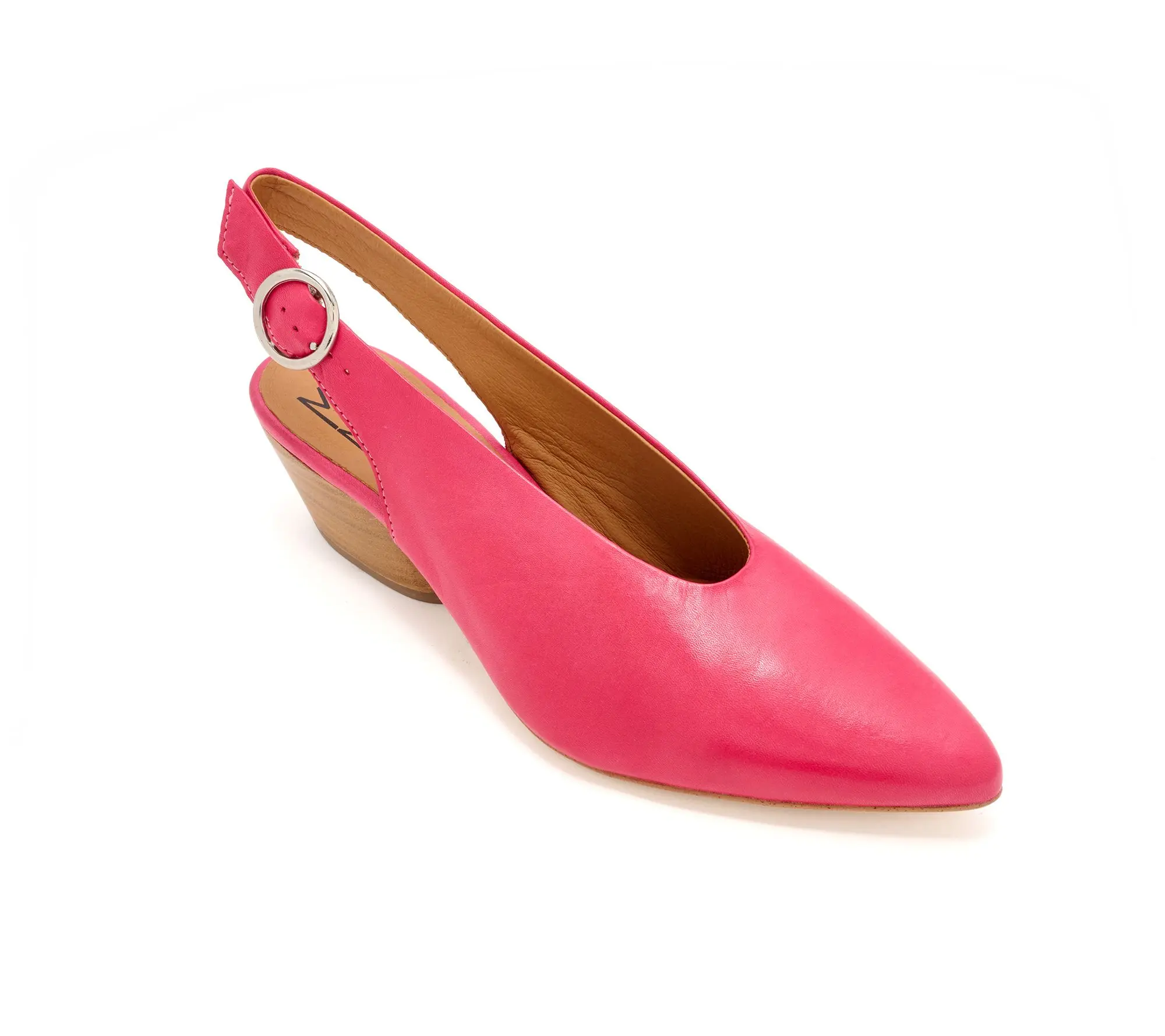 Miz Mooz Leather Adjustable Slingback Pumps - Haven
