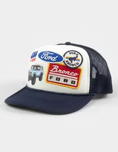 AMERICAN NEEDLE  Mens Ford Trucker Hat, Navy & White