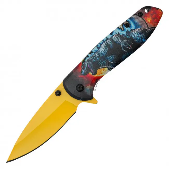 Godzilla Pocket Knife - 8" Assisted Open - King of the Monsters