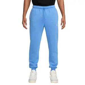 Men's Air Jordan Brooklyn Fleece Pants - Polyester-Cotton Blend, Smooth, Ribbed, Soft Sports Bottoms for Athletic Wear