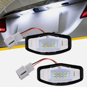 2X LED License Plate Light White 6000K for 2003-2017 Honda Accord Sedan 4-Door Easy Installation Upgrade Visibility