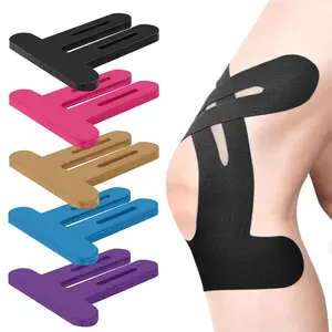 Precut Kinesiology Tape for Knees 10 Pcs - Knee Support & Stability, Knee Pain Relief Athletic Tape - Waterproof & Elastic, Breathable Hypoallergenic Latex-Free Tape